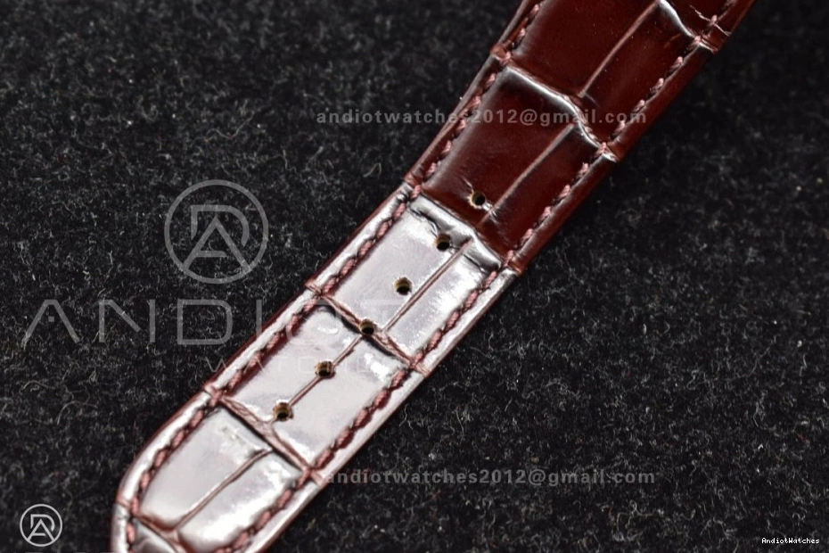 Croco Gray GRF 912 Best Brown Nautilus on 5712 Premium RG Strap SS Edition A23J Dial 0921